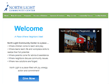 Tablet Screenshot of northlightcommunitycenter.org